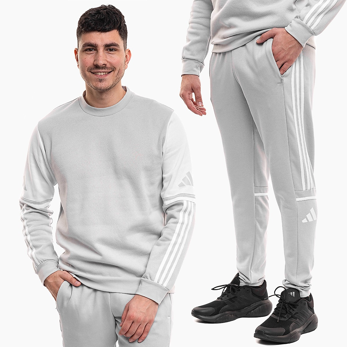 adidas Heren trainingspak Squadra 25 Sweat Crew JD2960/JD2962