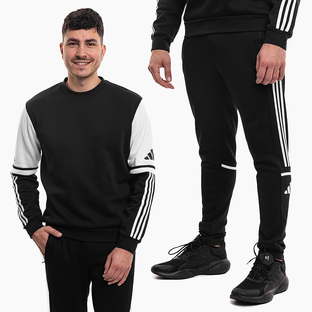 adidas Heren trainingspak Squadra 25 Sweat Crew JE2780/JE2765