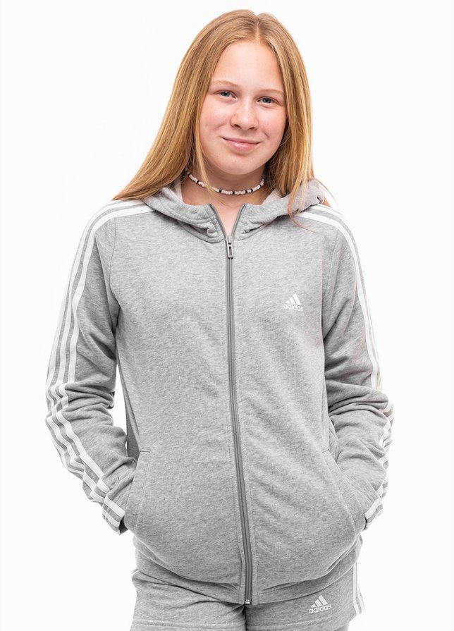 adidas Bluza dla dzieci Essentials 3-Stripes Full-Zip Hoodie IC3635 adidas Bluza dla dzieci Essentials 3-Stripes Full-Zip Hoodie IC3635