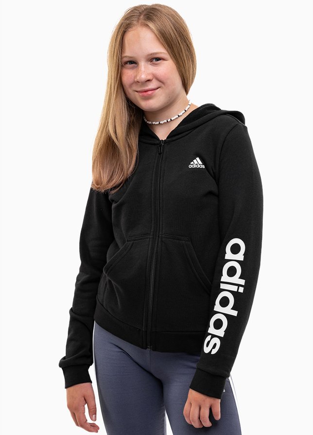 adidas Bluza dla dzieci Essentials Linear Logo Full-Zip Hoodie IC3584 adidas Bluza dla dzieci Essentials Linear Logo Full-Zip Hoodie IC3584