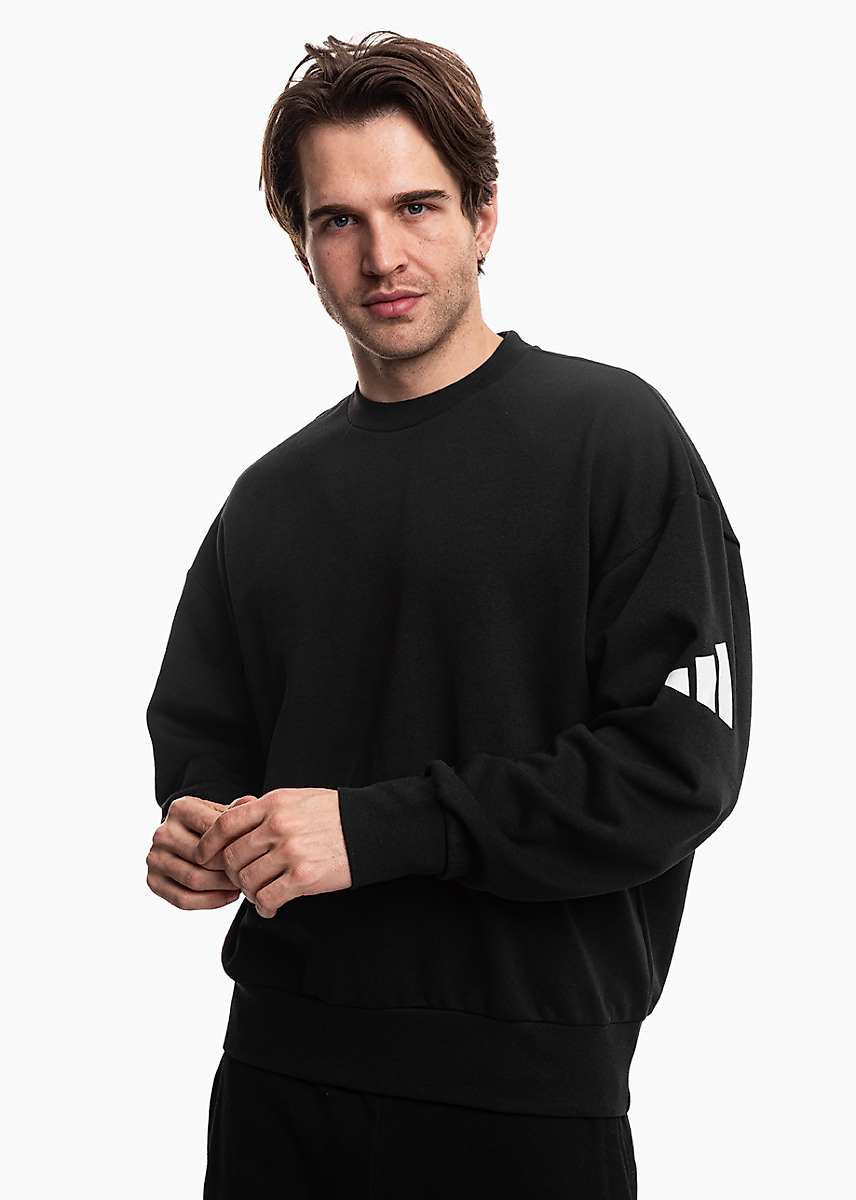 adidas Heren sweatshirt Essentials Loose Fit 3 Bar Logo JF3542