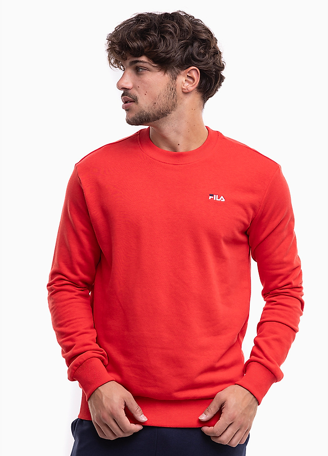 Fila Heren sweatshirt Leverano Regular Crew Sweat FAM0876 30002 Fila Heren sweatshirt Leverano Regular Crew Sweat FAM0876 30002