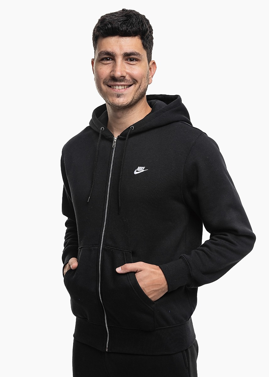 Heren sweater Nike Club BB FZ Hoodie FN3861 010