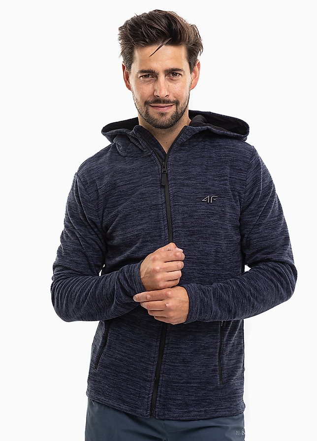 4F Heren fleece hoodie H4Z22 PLM351 30M 4F Heren fleece hoodie H4Z22 PLM351 30M
