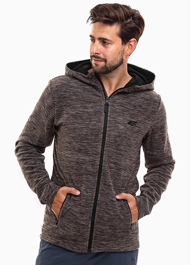 4F Heren fleece hoodie H4Z22 PLM351 24M 4F Heren fleece hoodie H4Z22 PLM351 24M