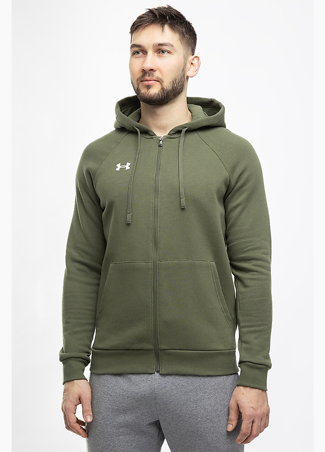 Under Armour Bluza męska Rival Fleece FZ Hoodie 1379767 390 Under Armour Bluza męska Rival Fleece FZ Hoodie 1379767 390