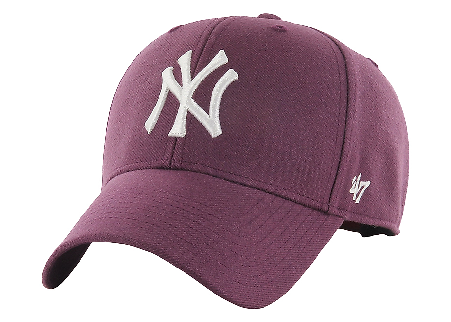 '47 Czapka z daszkiem New York Yankees Magenta B-MVPSP17WBP-PJ