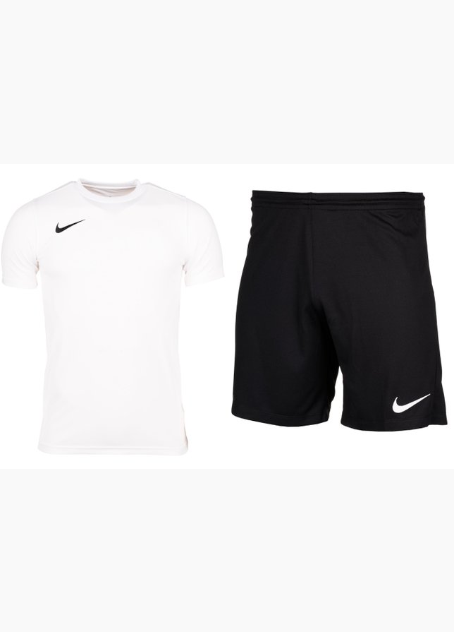 Nike męski strój sportowy koszulka spodenki Dry Park VII JSY SS BV6708 100/BV6855 010 Nike męski strój sportowy koszulka spodenki Dry Park VII JSY SS BV6708 100/BV6855 010