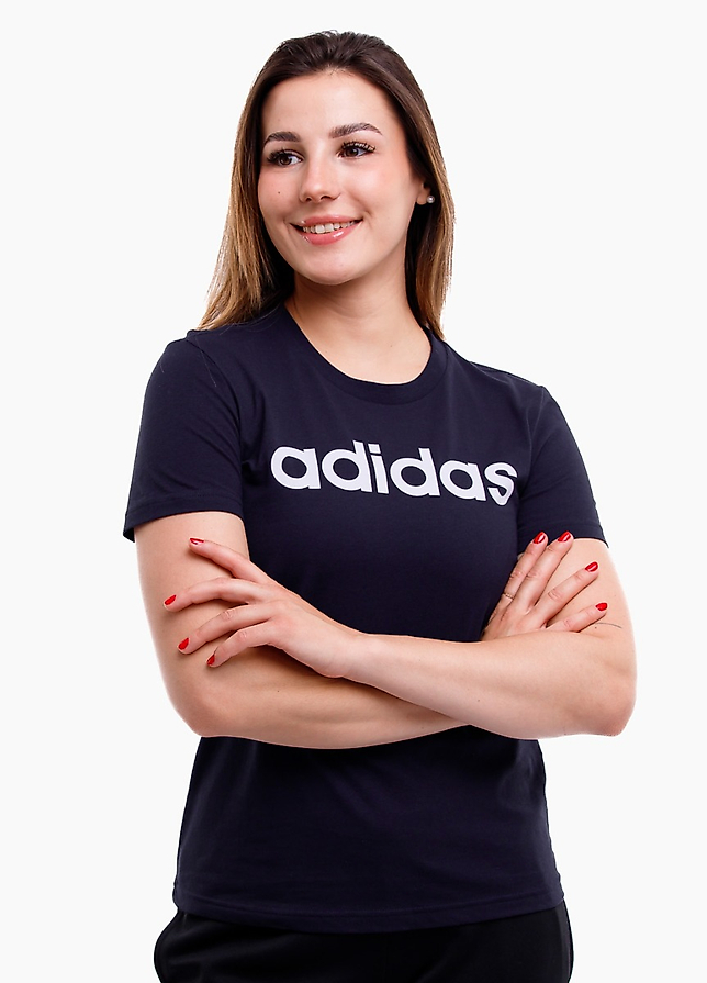 adidas koszulka damska Essentials Linear Slim Tee H07833 adidas koszulka damska Essentials Linear Slim Tee H07833