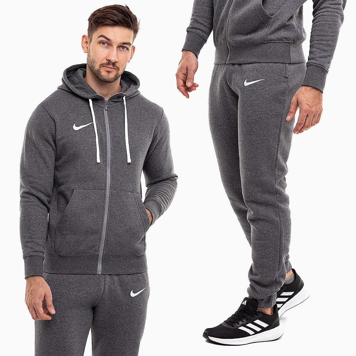 Nike Heren trainingspak Nike Park 20 Full Zip Hoodie CW6887 071 / CW6907 071