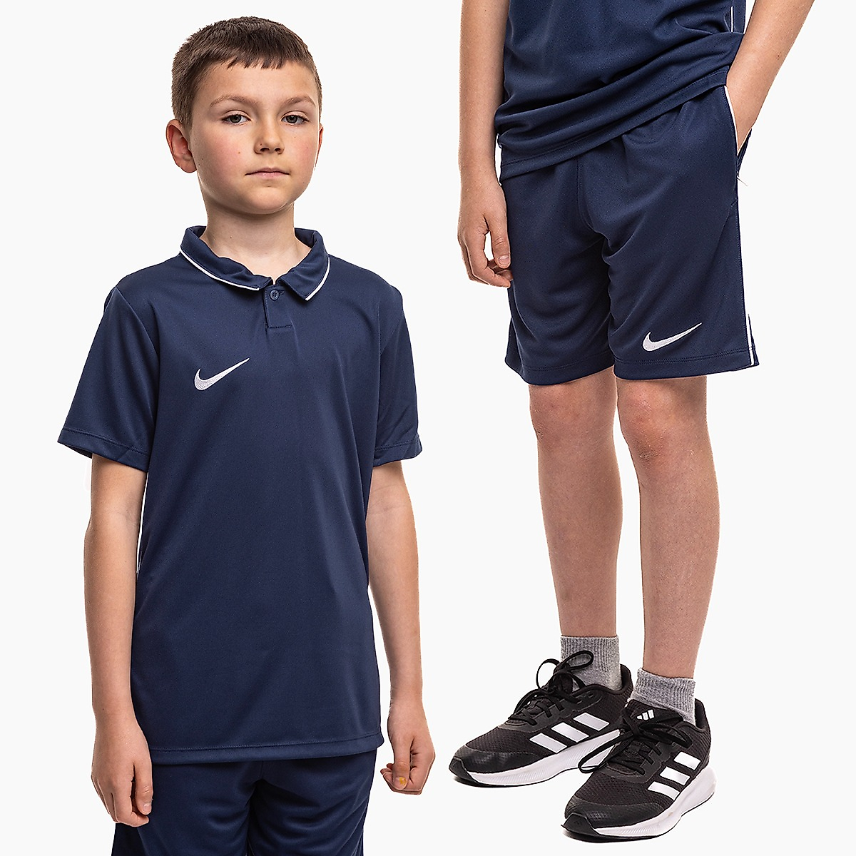 Nike Kinder sportset Dri Fit Park 26 Polo HM7145 410/HM7164 410