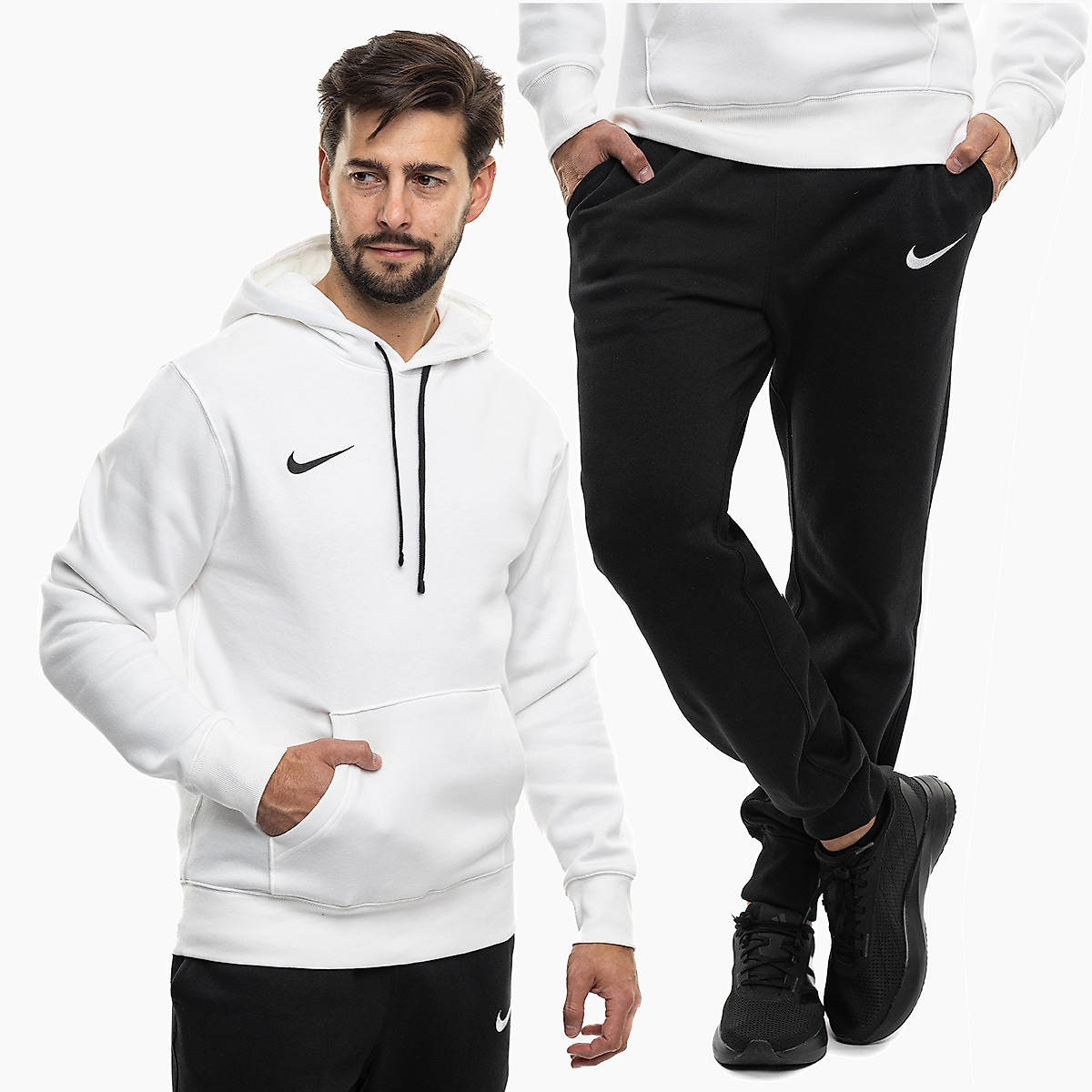 Nike Heren trainingspak Park 26 Fleece Pull Over Hoodie IB1222 100/IB1248 010