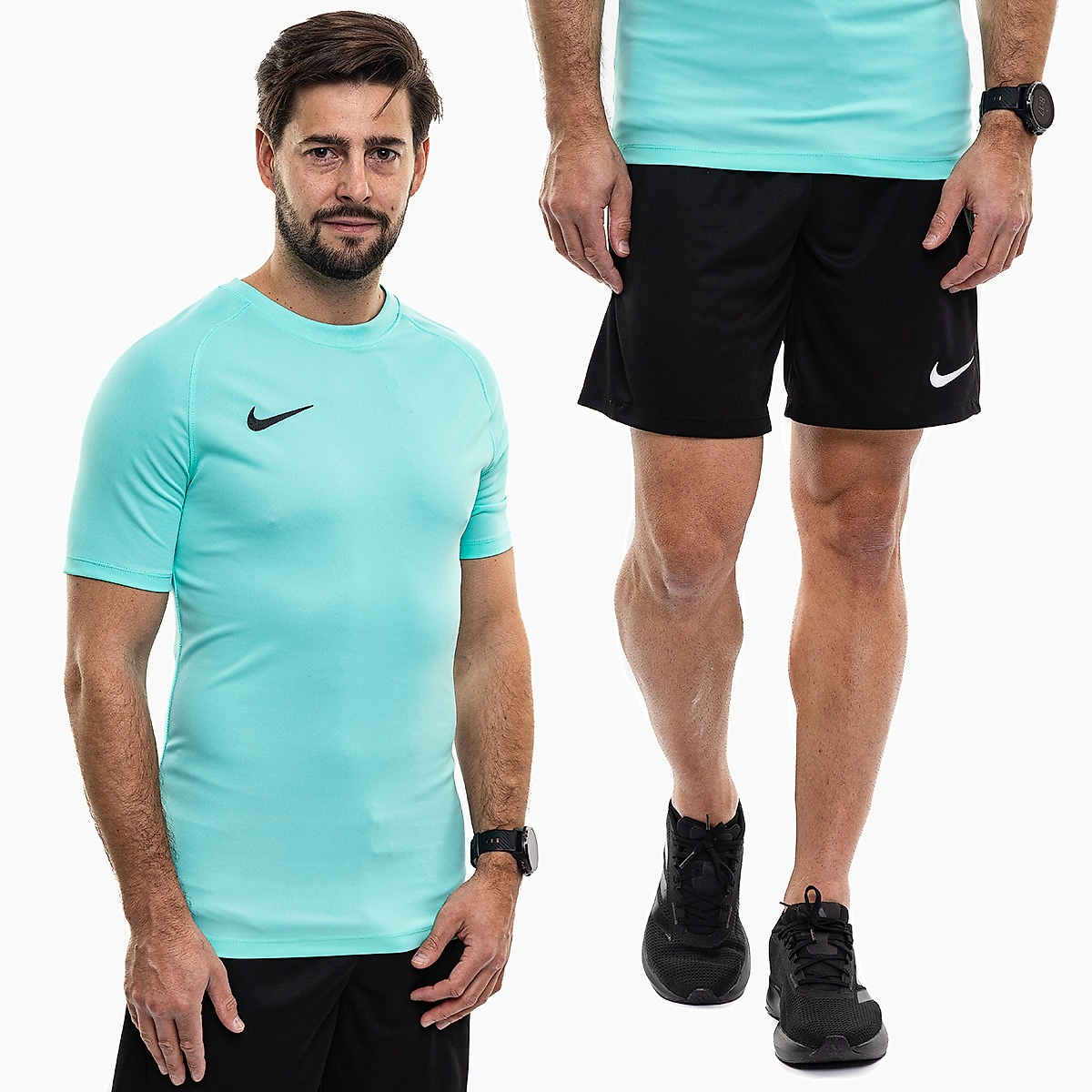 Nike Heren Sportset Shirt Short Park VIII Jersey HV8173 354/BV6855 010