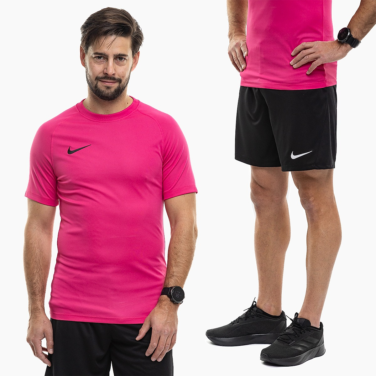 Nike Heren Sportset Shirt Short Park VIII Jersey HV8173 616/BV6855 010
