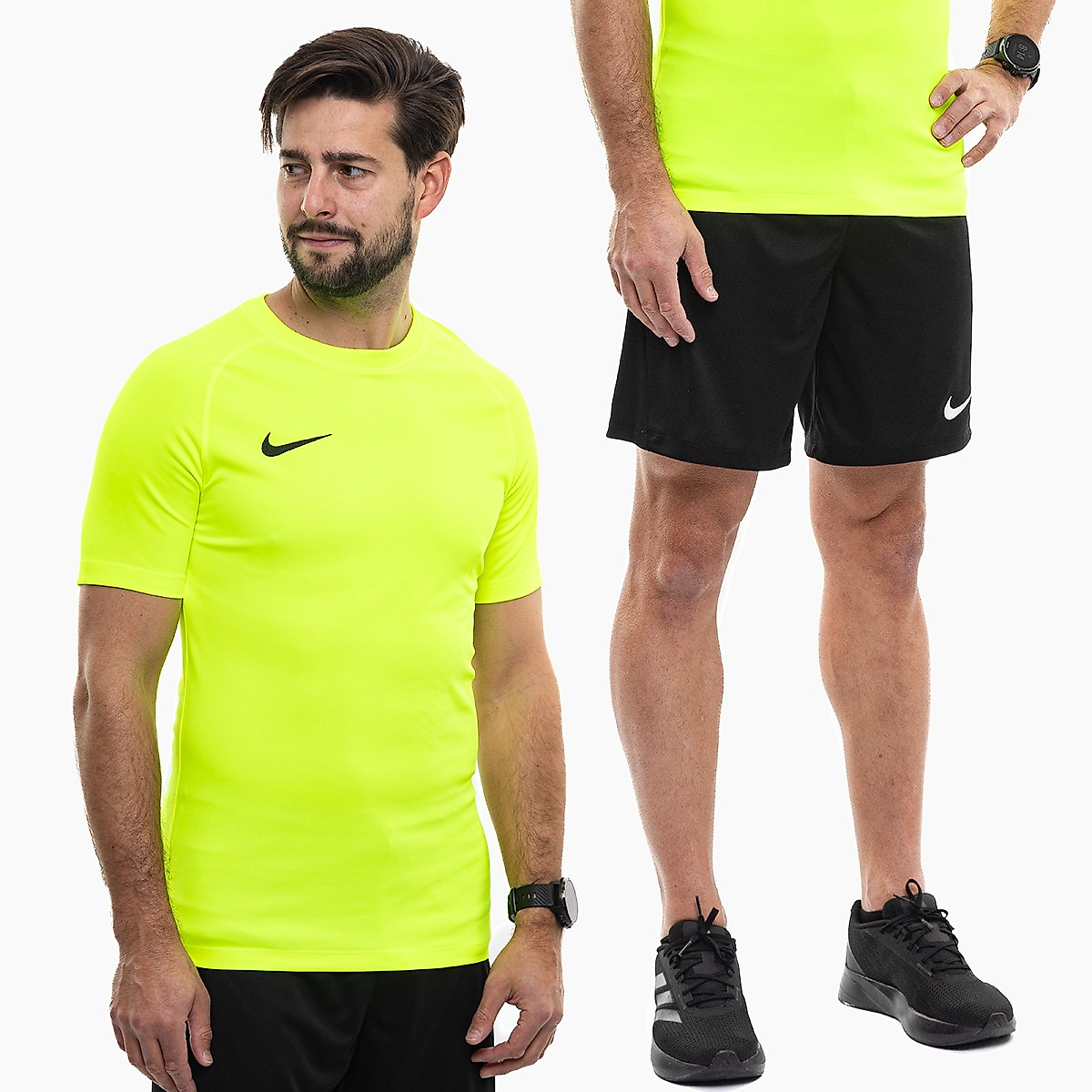 Nike Heren Sportset Shirt Short Park VIII Jersey HV8173 702/BV6855 010