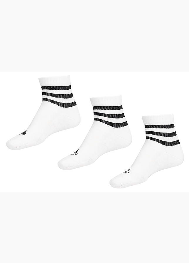 adidas Skarpety 3-Stripes Cushioned Sportswear Mid-Cut Socks 3P HT3456 adidas Skarpety 3-Stripes Cushioned Sportswear Mid-Cut Socks 3P HT3456
