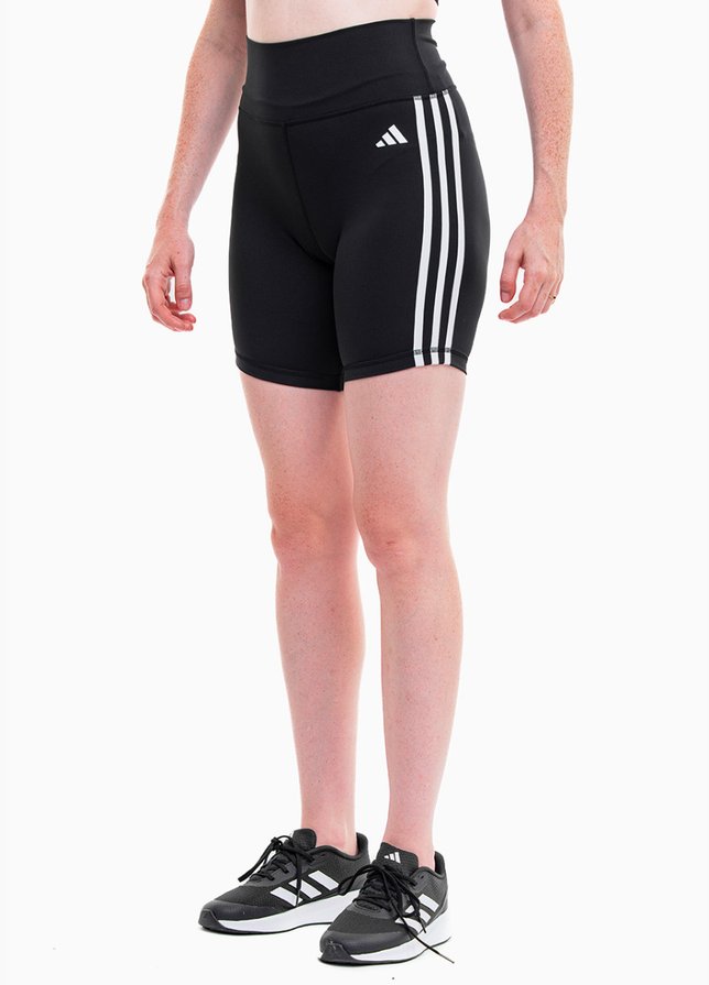 adidas Spodenki damskie Training Essentials 3-Stripes High-Waisted HK9964 adidas Spodenki damskie Training Essentials 3-Stripes High-Waisted HK9964