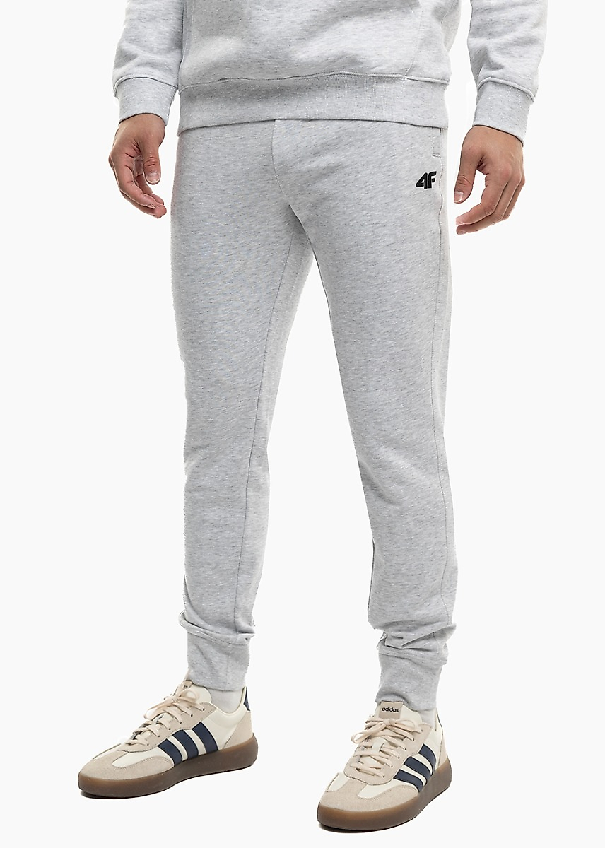 Heren broek 4F CAS M1674 koel lichtgrijs mêlée 4FWMM00TTROM1674 27M